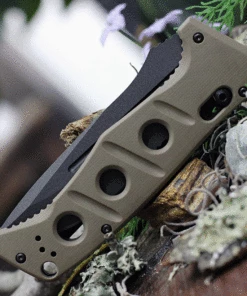 Benchmade Knives Benchmade 2750SGY-3 Auto Adamas, 3.78" CPM-CruWear Tungsten Grey Serrated Blade, Contoured Sand G10 Handles -Buck Knives Sales 2750SGY 3.3 90340.1620396092