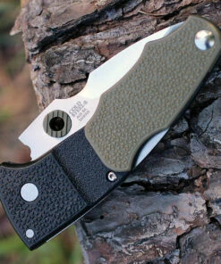Cold Steel 28E Grik, 3" AUS 8A Plain Blade, Black/OD Green G-10 Handle -Buck Knives Sales 28e.2 22503.1566585893