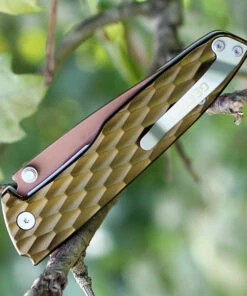 Gerber 30-001353 One-Flip, 3.2 in 5Cr15MoV Rose Gold Plain Blade, Green Aluminum Handle -Buck Knives Sales 30 001353.2 79186.1566585934