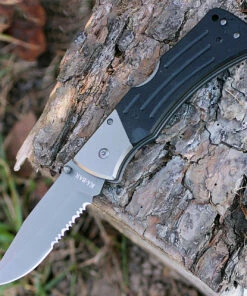 Ka-bar 3063 Mule G-10 Folder, 3.93" 5Cr15 SS ComboEdge, G-10 Handle