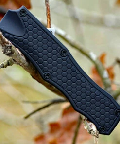 Hogue 34000 OTF, 3.5" CPM154 Tanto Plain Blade, Matte Black Aluminum Handle -Buck Knives Sales 34000 1 52185.1566586143