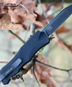 Hogue 34006 OTF, 3.5" Black Tanto Blade, Black Aluminum Handle -Buck Knives Sales 34006 77963.1566586199