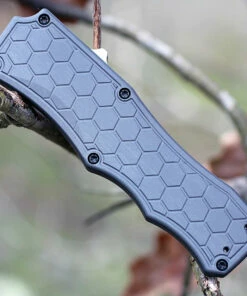 Hogue Houge Exploit 34042 OTF, 3.5" CPM S30V Tanto Tumbled Blade, Matte Grey Aluminum Handle -Buck Knives Sales 34042.3 33674.1566586189