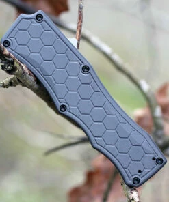 Hogue Houge Exploit 34052 OTF, 3.5" CPM S30V Clip Point Tumbled Blade, Matte Grey Aluminum Handle -Buck Knives Sales 34052.3 49120.1566586206