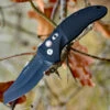 Hogue 34420 EX-A04, 3.5" 154CM Wharncliffe Plain Blade, Black G-10 Handle