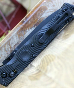 Benchmade Knives Benchmade 391BK SOCP Tactical Folder, 4.47" D2 Steel Balck Plain Blade, CF-Elite Handle -Buck Knives Sales 391BK.2 16843.1583519207