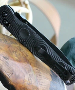 Benchmade Knives Benchmade 391SBK SOCP Tactical Folder, 4.47" D2 Steel Balck ComboEdge, CF-Elite Handle -Buck Knives Sales 391SBK.1 20622.1586439035