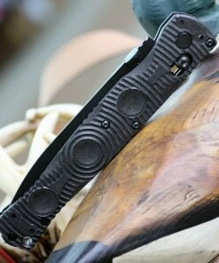 Benchmade Knives Benchmade 391BK SOCP Tactical Folder, 4.47" D2 Steel Balck Plain Blade, CF-Elite Handle -Buck Knives Sales 391SBK 74533.1582299379.1280.1280 66325.1583519205