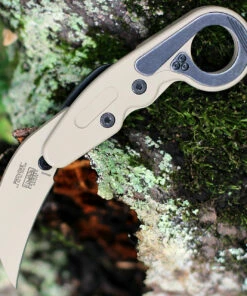 CRKT Provoke Desert Sand 4040DS, 2.38" Cerakote Finish D2, Aluminum Handle