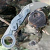 CRKT 4040E Kinematic Karambit, 2.41" D2 Plain Blade, Aluminum Handle