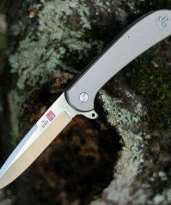 Al Mar Ultralight Titanium Framelock, 4116 4" TC4 Titanium, Plain Blade, Titanium Handle