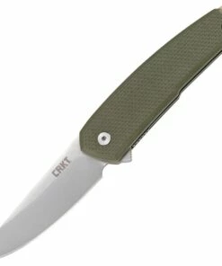 CRKT 5325 Tueto Assisted Opening, 3.28" 1.4116 Steel Satin Plain Edge, OD Green G10 Handle