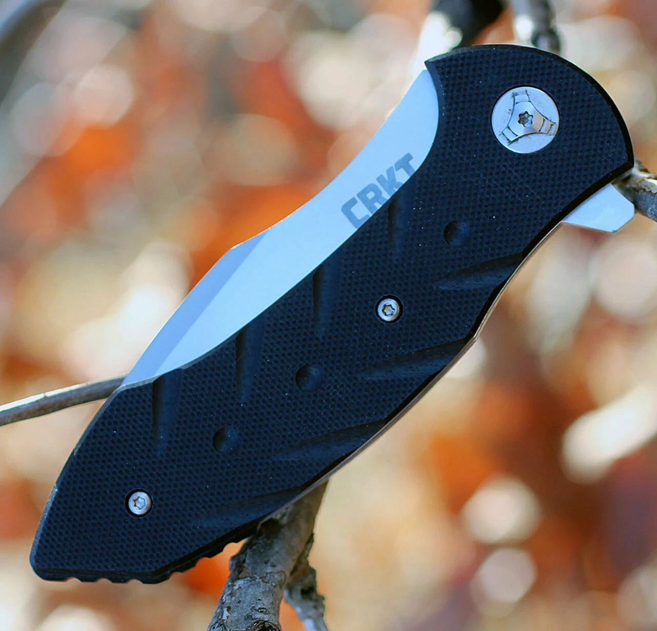 CRKT 5370 Terrestrial, 3.35" 8Cr13MoV Plain Blade, Black G-10 Handle 4 CRKT 5370 Terrestrial, 3.35" 8Cr13MoV Plain Blade, Black G-10 Handle - Image 4