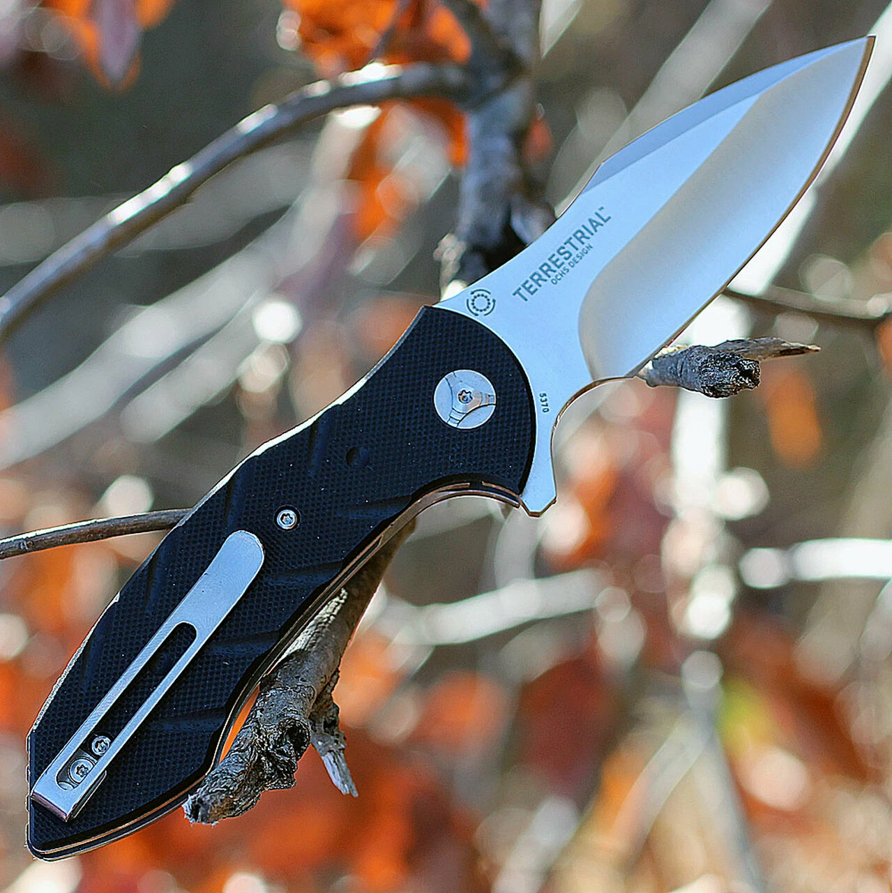 CRKT 5370 Terrestrial, 3.35" 8Cr13MoV Plain Blade, Black G-10 Handle 2 CRKT 5370 Terrestrial, 3.35" 8Cr13MoV Plain Blade, Black G-10 Handle - Image 2