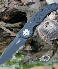 CRKT Linchpin Deadbolt Lock Veff CR5406K, 3.734" 1.4116 Combo Edge, Glass Reinforced Nylon Handle