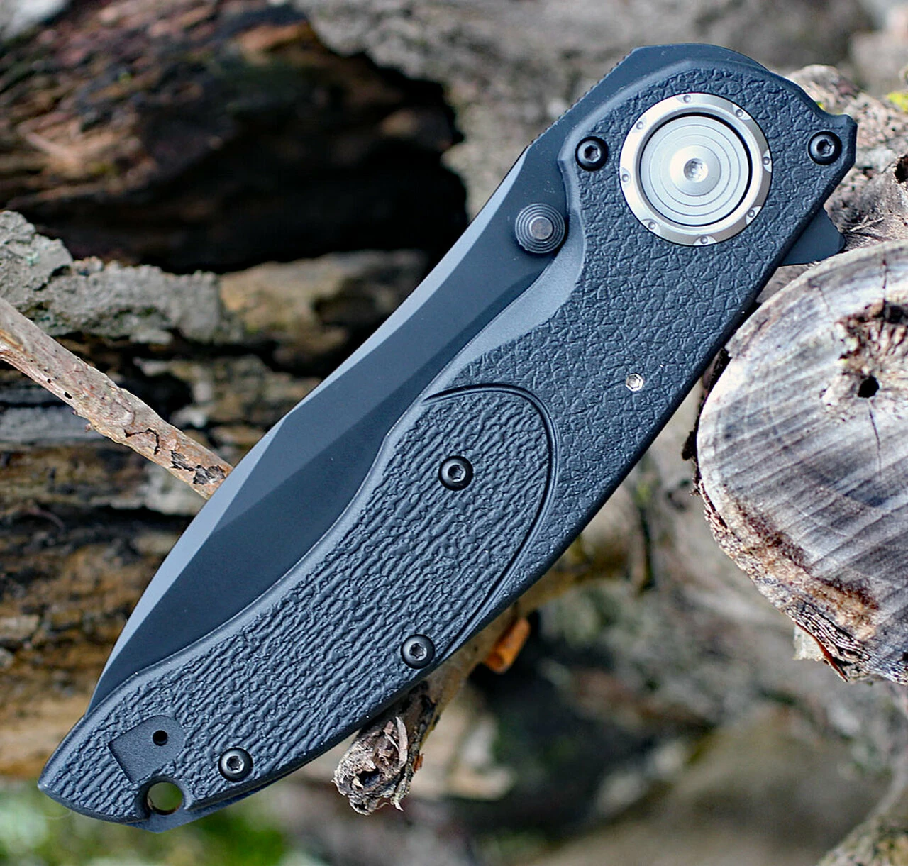 CRKT Linchpin Deadbolt Lock Veff CR5406K, 3.734" 1.4116 Combo Edge, Glass Reinforced Nylon Handle 3 CRKT Linchpin Deadbolt Lock Veff CR5406K, 3.734" 1.4116 Combo Edge, Glass Reinforced Nylon Handle - Image 3