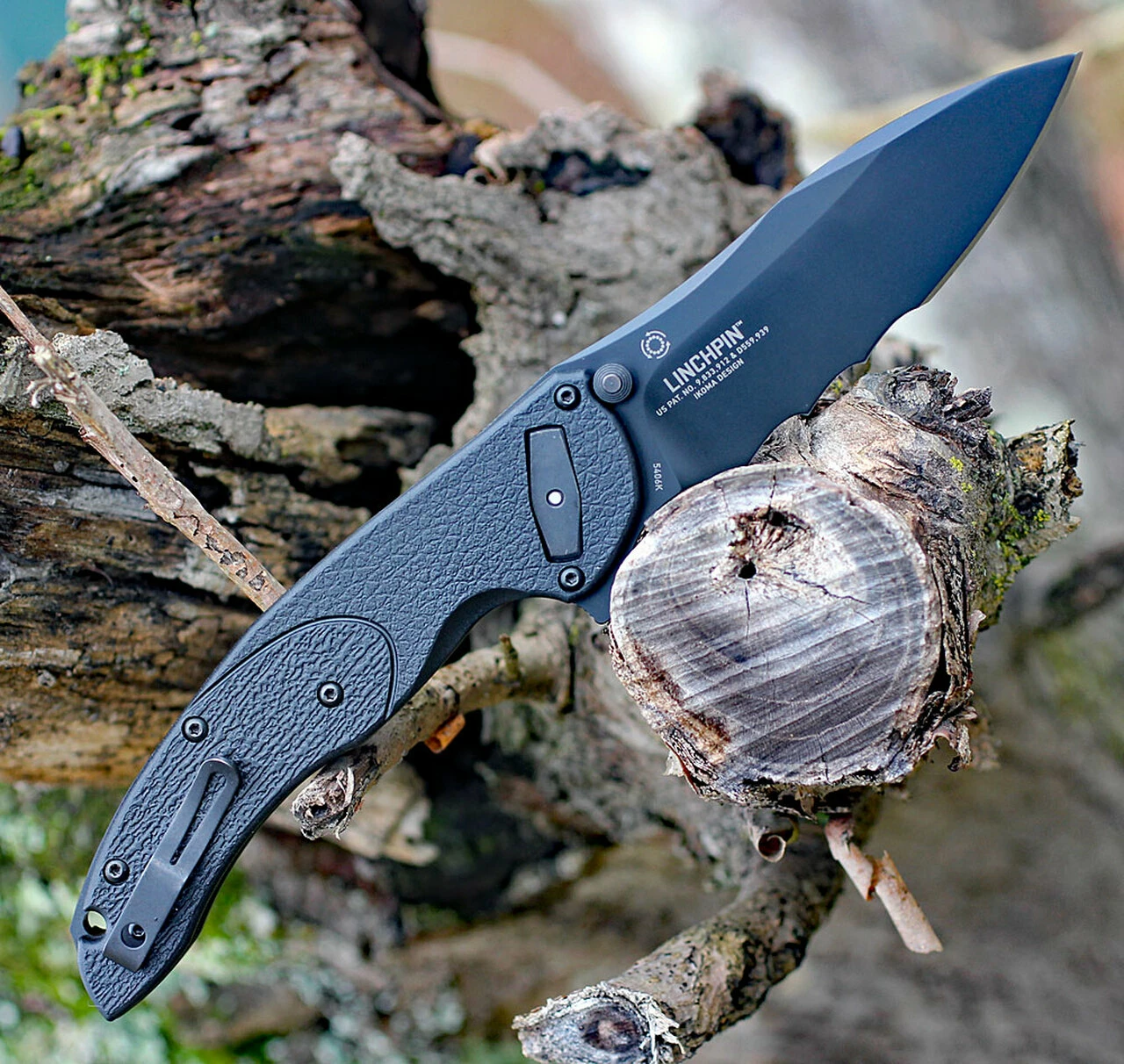 CRKT Linchpin Deadbolt Lock Veff CR5406K, 3.734" 1.4116 Combo Edge, Glass Reinforced Nylon Handle 2 CRKT Linchpin Deadbolt Lock Veff CR5406K, 3.734" 1.4116 Combo Edge, Glass Reinforced Nylon Handle - Image 2