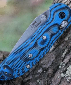Doug Ritter Knives and Gear Doug Ritter Mini-RSK® MK1-G2 Knifeworks Exclusive - G-Mascus® Blue G-10/Stonewashed -Buck Knives Sales 54123.3 47240.1631199090