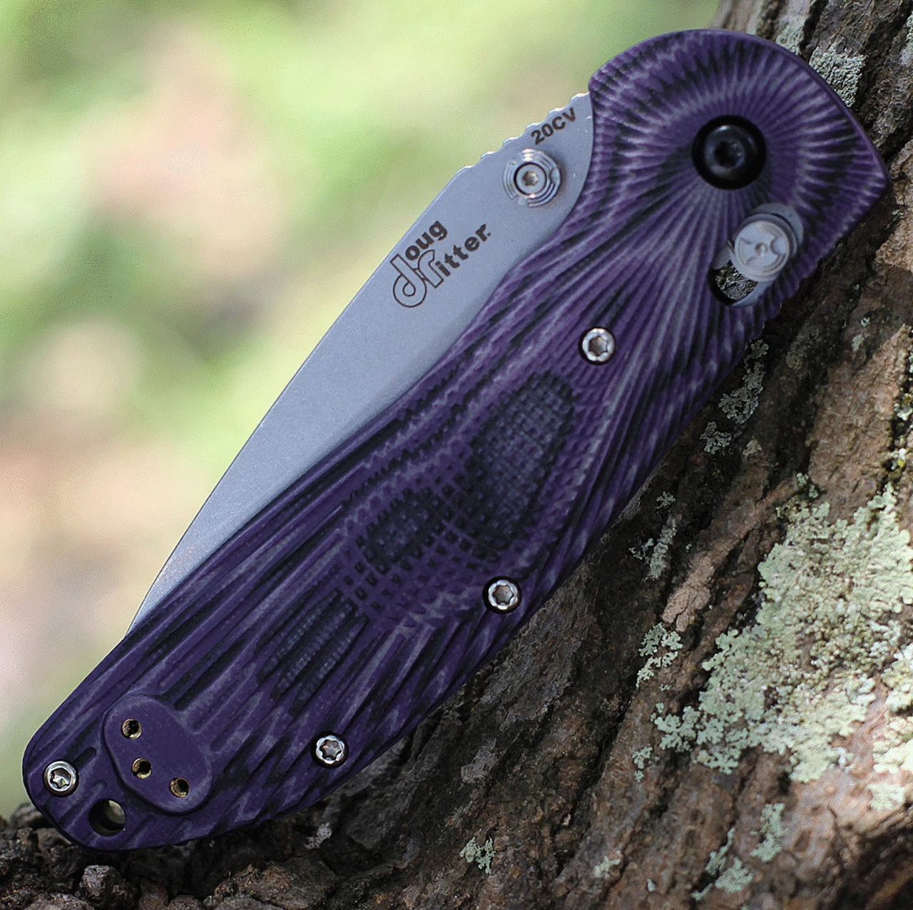 Doug Ritter Knives and Gear Doug Ritter RSK® MK1-G2 - Knifeworks Exclusive - G-Mascus® Purple G-10 4 Doug Ritter Knives and Gear Doug Ritter RSK® MK1-G2 - Knifeworks Exclusive - G-Mascus® Purple G-10 - Image 4
