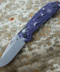Doug Ritter Knives and Gear Doug Ritter Mini-RSK® MK1-G2 Knifeworks Exclusive - G-Mascus® Purple G-10/Stonewashed