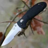 Benchmade Knives Benchmade Mini Griptilian 556S-S30V, 2.91" S30V Drop Point Combo Blade, Black Noryl GTX Handle