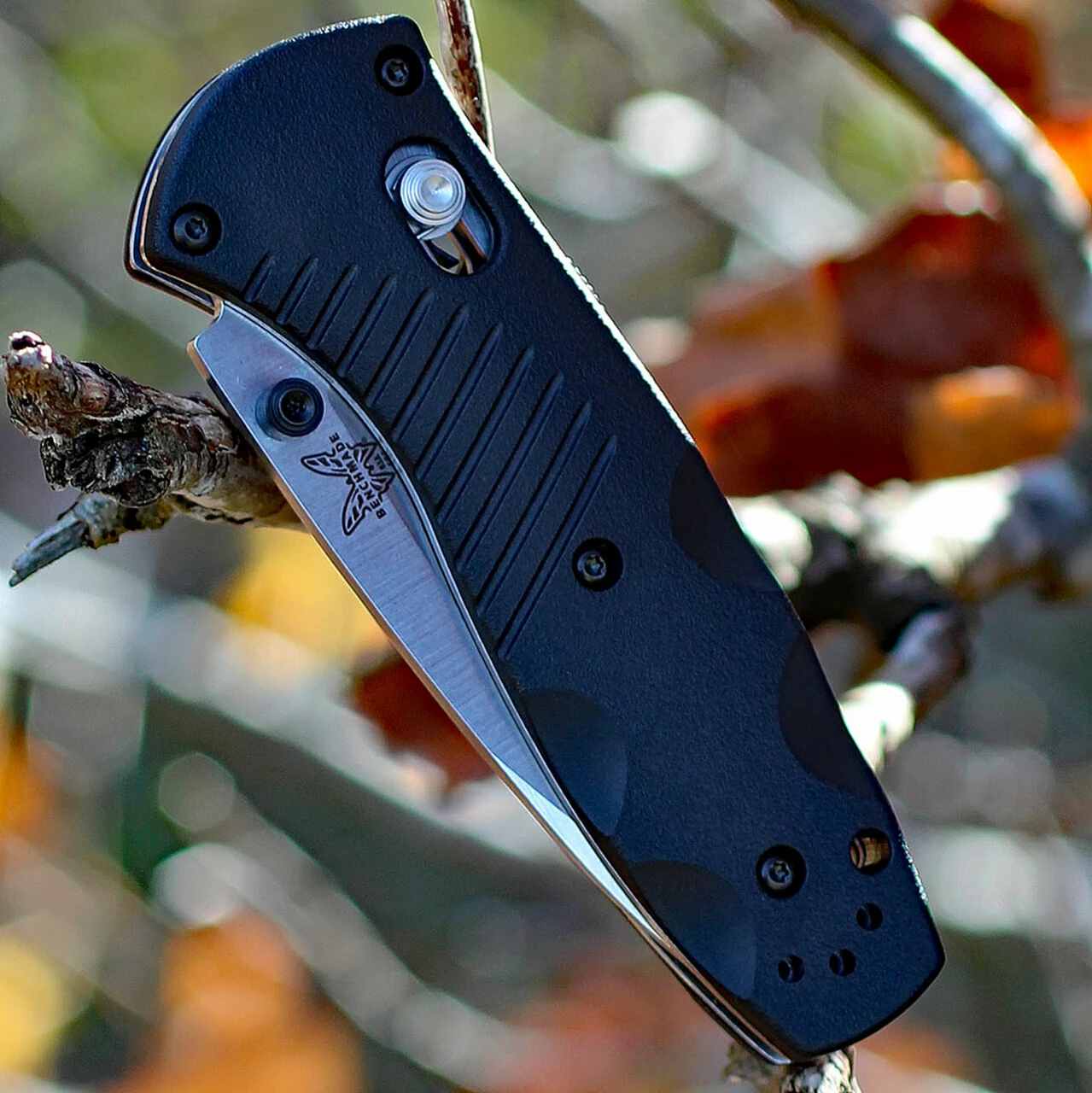 Benchmade Knives Benchmade Mini Barrage 585, 2.91 in. 154CM Stainless Blade, Assisted Opening, Plain Edge 3 Benchmade Knives Benchmade Mini Barrage 585, 2.91 in. 154CM Stainless Blade, Assisted Opening, Plain Edge - Image 3