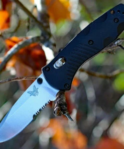 Benchmade Knives Benchmade Mini Barrage 585S, 2.91 in. 154CM Stainless Blade, Assisted Opening, Combo Edge