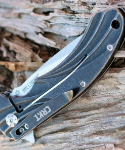 CRKT 6016 Williwaw, 3.02" 8Cr13MoV Plain Blade, Stainless Handle -Buck Knives Sales 6016.2 35159.1566585920