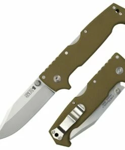 Cold Steel 62L SR1, 4" CPM-S35VN Plain Blade, OD Green G-10 Handle