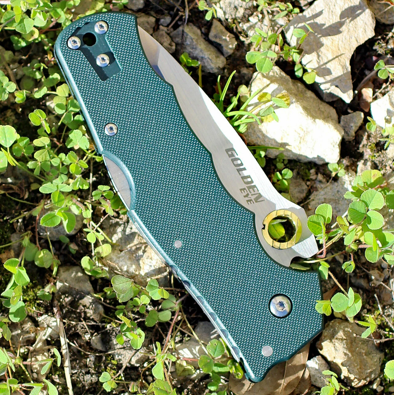 Cold Steel Golden Eye Tanto Point 62QFGT, 3.5" S35VN Plain Blade, Forest Green G10 Handle-DISCONTINUED 3 Cold Steel Golden Eye Tanto Point 62QFGT, 3.5" S35VN Plain Blade, Forest Green G10 Handle-DISCONTINUED - Image 3