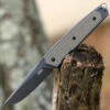 CRKT 7091 Cinco, 2.89" D2 Stonewashed Plain Blade, 2Cr13 SS Handle w/ G10 Inlays