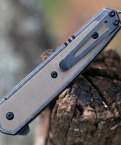 CRKT 7091 Cinco, 2.89" D2 Stonewashed Plain Blade, 2Cr13 SS Handle w/ G10 Inlays -Buck Knives Sales 7091.2 65926.1612459084