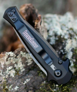 Kershaw Knives Kershaw 7125 Launch 12, 2.5 CPM154 Black Stonewash Blade, Black Aluminum w/Carbon Fiber Insert Handle -Buck Knives Sales 7125BLKBW.2 84546.1607458634