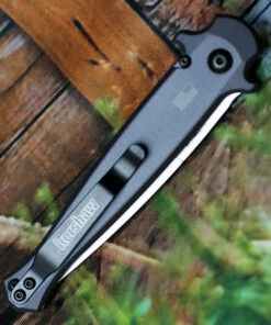 Kershaw Knives Kershaw 7150 Launch 8, 3.5" CPM 154 Plain Blade, Gray Aluminum/Carbon Fiber Insert Handle -Buck Knives Sales 7150.2 96247.1566586172