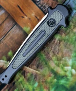 Kershaw Knives Kershaw 7150 Launch 8, 3.5" CPM 154 Plain Blade, Gray Aluminum/Carbon Fiber Insert Handle -Buck Knives Sales 7150.3 28981.1566586171