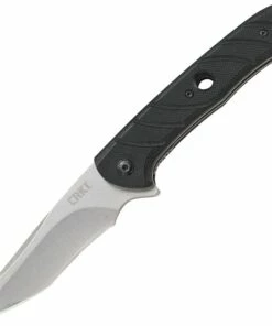 CRKT 7160 Intention Assisted Opening, 3.53" 8Cr13MoV Stonewashed Plain Blade, G10 Handle