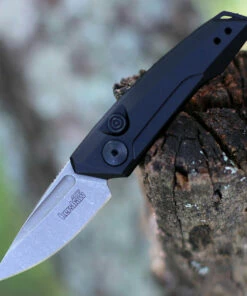 Kershaw Knives Kershaw 7250 Launch 9, 1.8" CPM 154 Plain Blade, Black Aluminum Handle