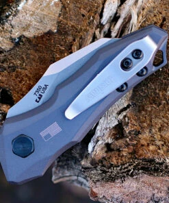 Kershaw Knives Kershaw 7350 Launch 10, 1.9" CPM 154 Plain Blade, Gray Aluminum Handle -Buck Knives Sales 7350.2 95470.1572638214