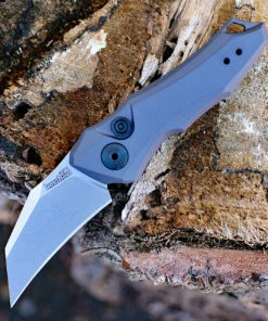 Kershaw Knives Kershaw 7350 Launch 10, 1.9" CPM 154 Plain Blade, Gray Aluminum Handle