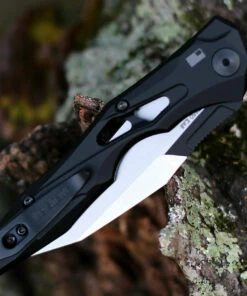 Kershaw Knives Kershaw 7650 Launch 13, 3.5" CPM154 Black DLC/Satin Wharncliffe Blade, Aluminum Handle -Buck Knives Sales 7650.2 88143.1603376234