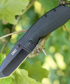 CRKT 7740 Gungho, 2.75" 8Cr13MoV Plain Blade, Black G-10 Handle