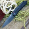 Kershaw Knives Kershaw 7800BLK Launch #6 Auto, 3.75" CPM154 Plain Blade, Black Anodized Aluminum Handle