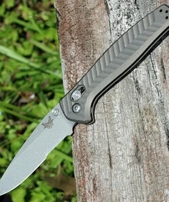 Benchmade Knives Benchmade BM781S ANTHEM, 3.5" CPM-20CV SS Combo Blade, Anodized Billet Titanium Handle