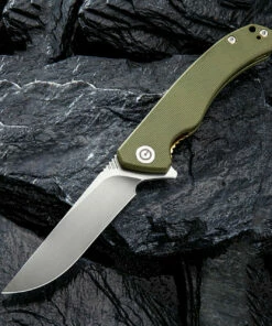 CIVIVI Knives CIVIVI Courser Linerlock C804A, 3.45" VG-10 Plain Blade, Green G-10 Handles