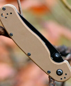 Ontario 8830CB Rat II Folder, 3" D2 Plain Black Blade, Coyote Brown Nylon Handle -Buck Knives Sales 8830cb.2 33972.1566585883