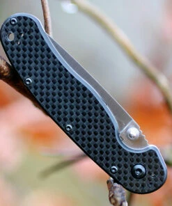 Ontario 8836 Rat II Folder, 3" AUS-8 Plain Blade, Carbon Fiber Handle -Buck Knives Sales 8836.1 64662.1566585896
