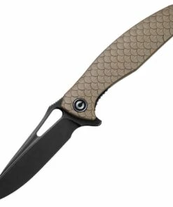 CIVIVI Knives CIVIVI Wyvern C902F, 3.45" D2 Black Stonewashed Drop Point Blade, Tan Textured FRN Handles