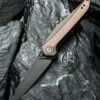 CIVIVI Knives CIVIVI McKenna C905DS-3, 2.9" Damascus Blackwashed Sheepsfoot Blade, Copper Handles