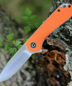 CIVIVI Knives CIVIVI Elementum C907R, 2.96" D2 Satin Drop Point Blade, Orange G-10 Handles