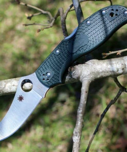 Spyderco Knives Spyderco C90PGRE2 Stretch 2 Lightweight, 3.45" ZDP-189 Plain Blade, British Racing Green FRN Handle